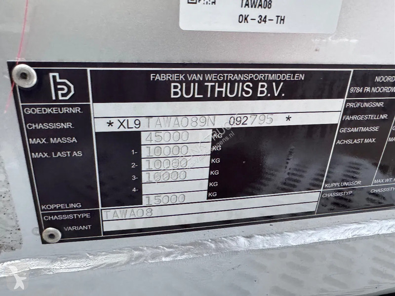 Semiremorca Bulthuis 70m3 Stuuras/Lenkachse...
