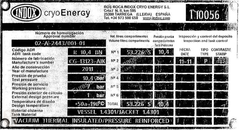 Semiremorca Indox LNG Methan Gas Cryogenic...
