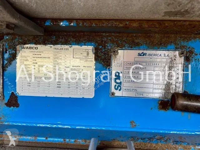 Semitrailer SOR Sor Maxima 1300/Liftachse/3...