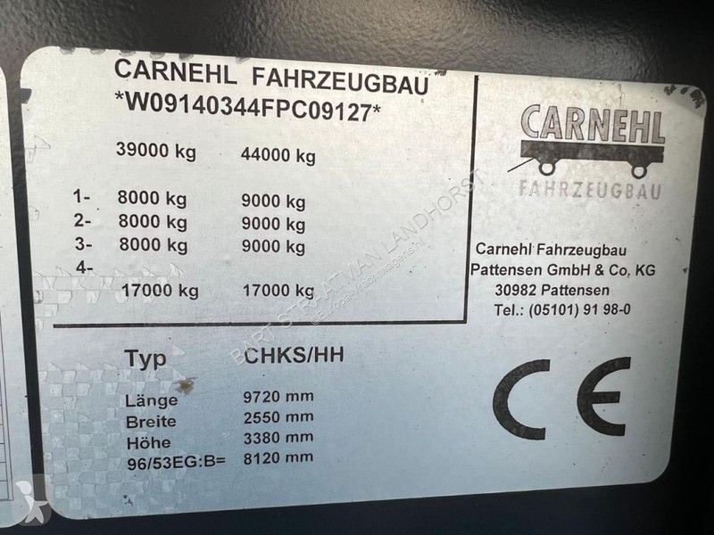Semiremorca Carnehl CHKS/HH 3 assen geisoleerde...