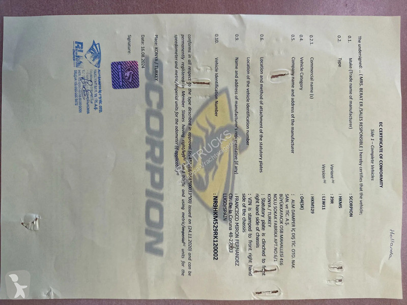 Semi reboque Scorpion NEW 5 AXLE 78 TON