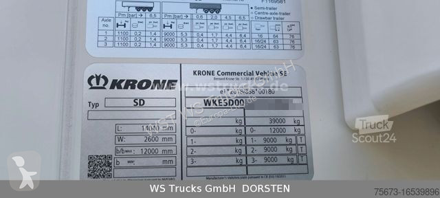 Semi reboque Krone Sofort  Carrier Vector 1550...