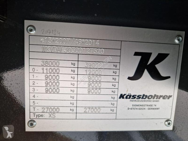 Semitrailer Kässbohrer  TAUTLINER + COFFRE A...