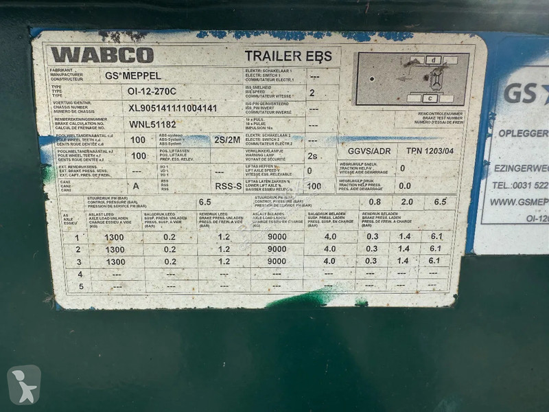 Oplegger  OI-12-270C 3 AXLE