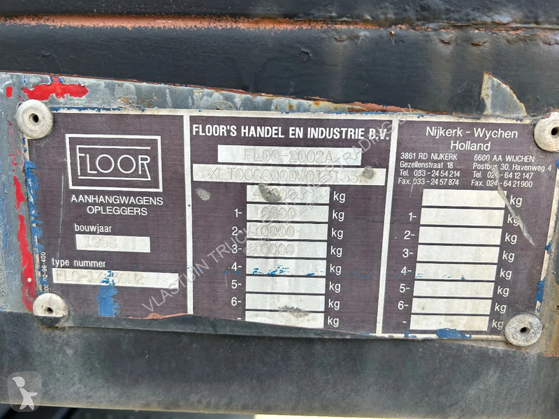 Oplegger Floor | 3 AXLE | STEERING | CENTRAL...