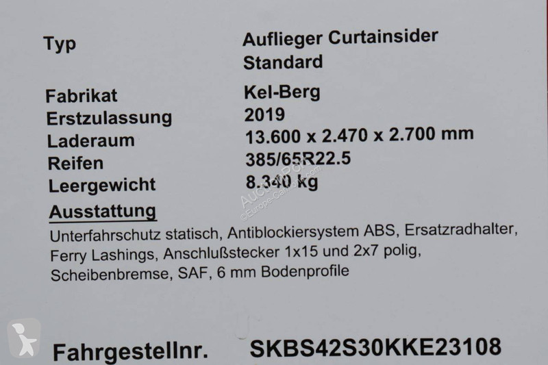 Semitrailer Kel-Berg
