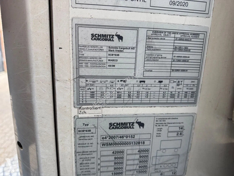 Semi reboque Schmitz Cargobull 24 5x Meatrails...