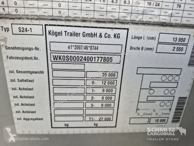 نصف مقطورة Kögel Curtainsider Standard