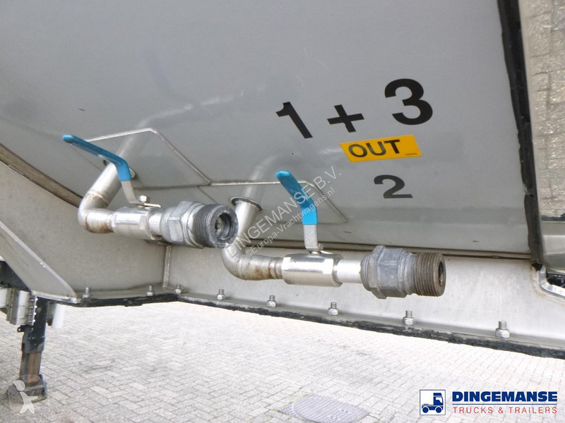 نصف مقطورة Van Hool Food tank inox 62 m3 / 3 comp