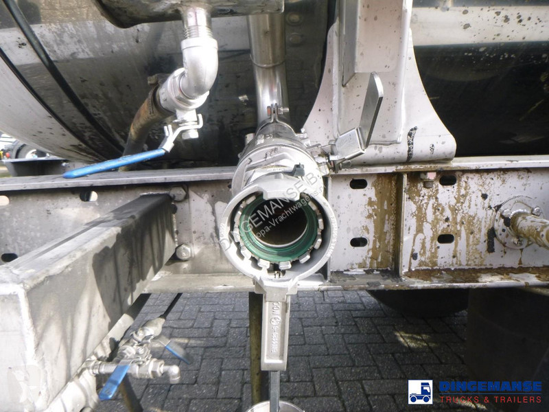 نصف مقطورة Burg Chemical tank inox L4BH 32.5 m3...