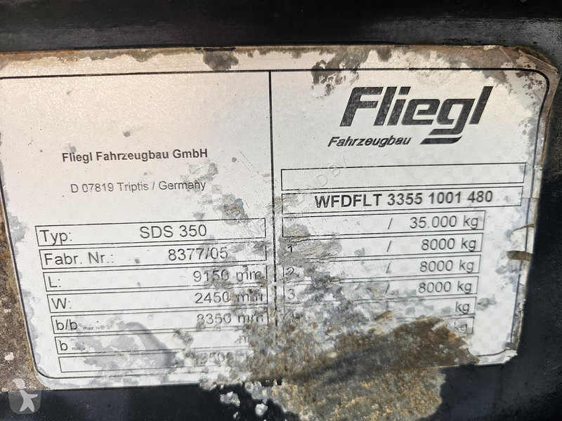 نصف مقطورة Fliegl SDS 350| LOWLOADER 20 FOOT...