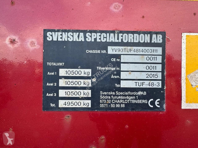 Oplegger  3 AXLE MEGASLÄPET TUF 48-3 KIPPER 3...