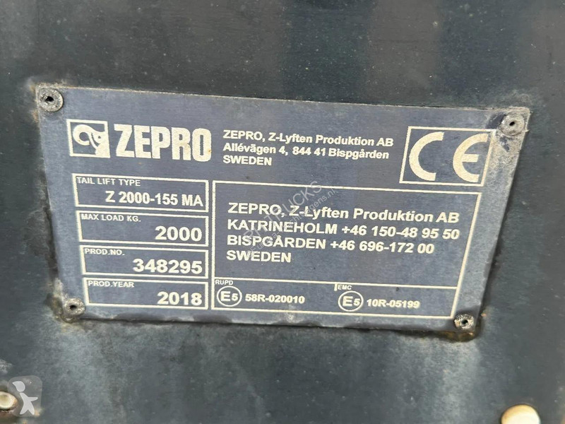 Oplegger  S110S STEERING AXLE  + LIFT 2.000 KG...