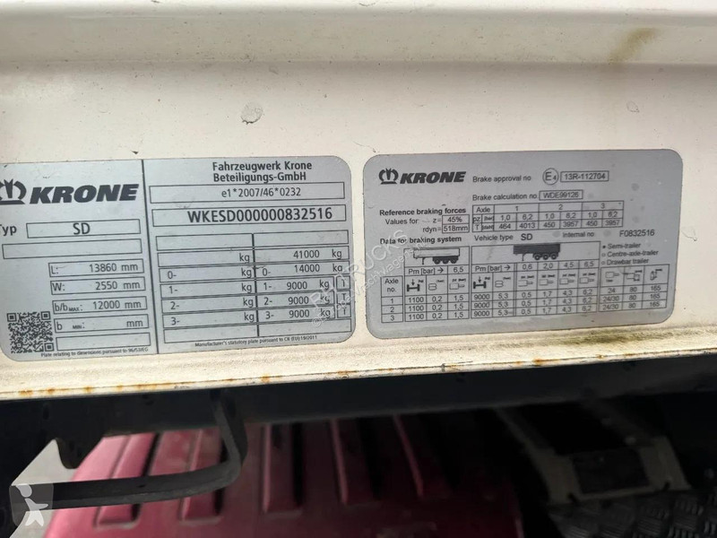 Oplegger Krone 3 AXLE - ABS - SLIDING ROOF ALU...