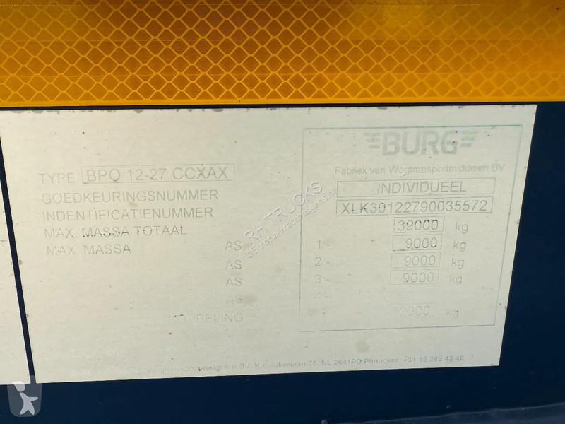 نصف مقطورة Burg BPO 12-27 CCXAX 3 AXLE - SAF -...