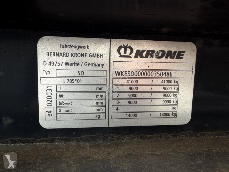 نصف مقطورة Krone SD Container-Chassi SD...