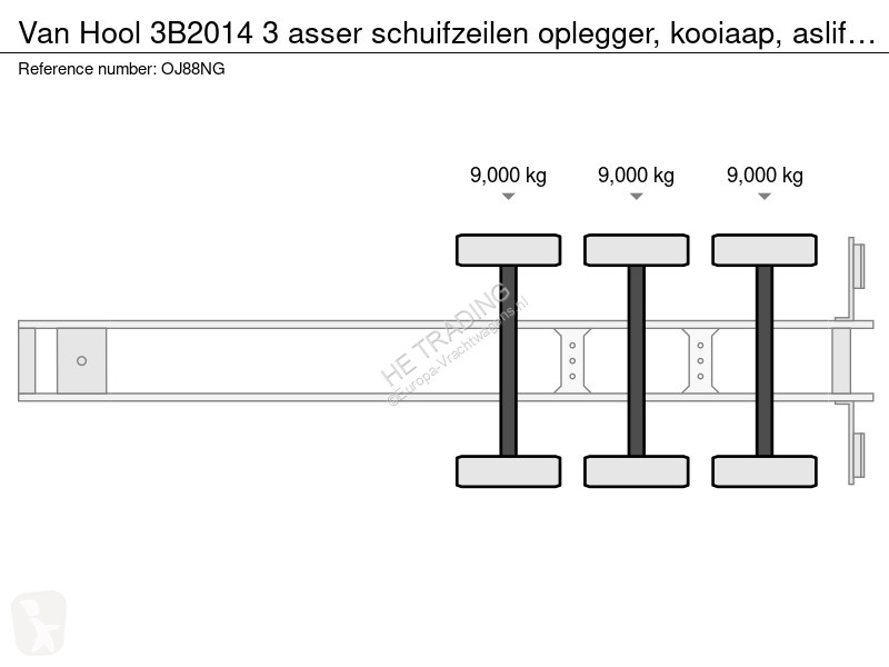 Semirimorchio Van Hool 3B2014 3 asser...