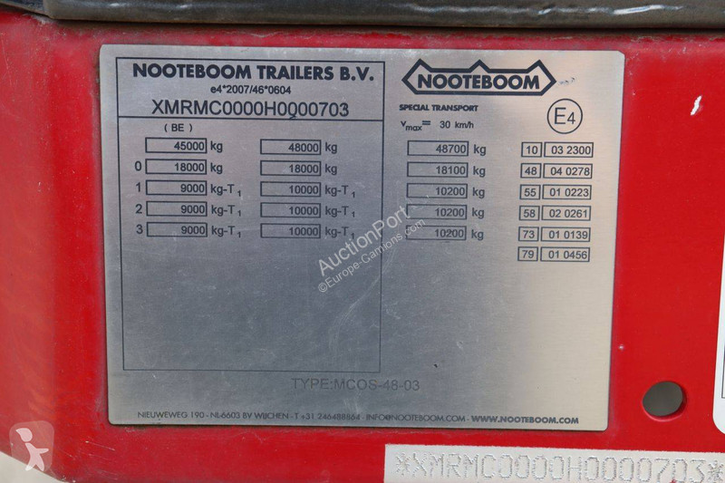 Semi remorque Nooteboom S-48-03