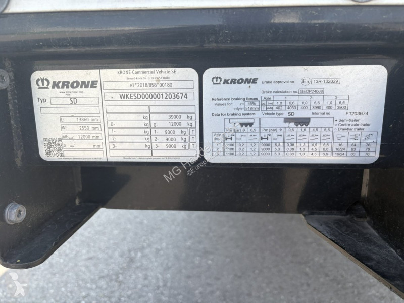Полуприцеп Krone SD Profi Liner, Liftachse,...
