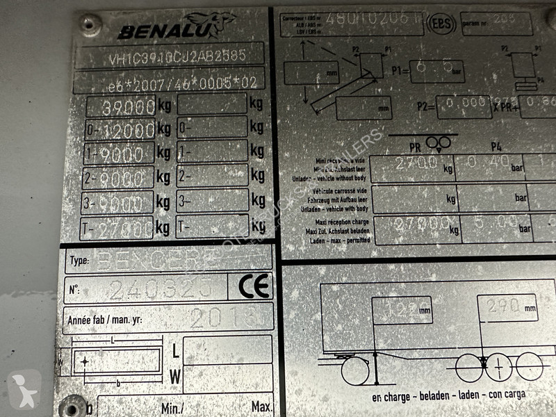 Félpótkocsi Benalu 51 cub in alu