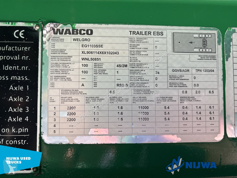 Welgro 97 WSL 43-32 Liftas + 58,40 m3 semi-trailer