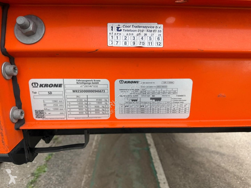 Oplegger Krone 3 AXLE BPW + SLIDING ROOF