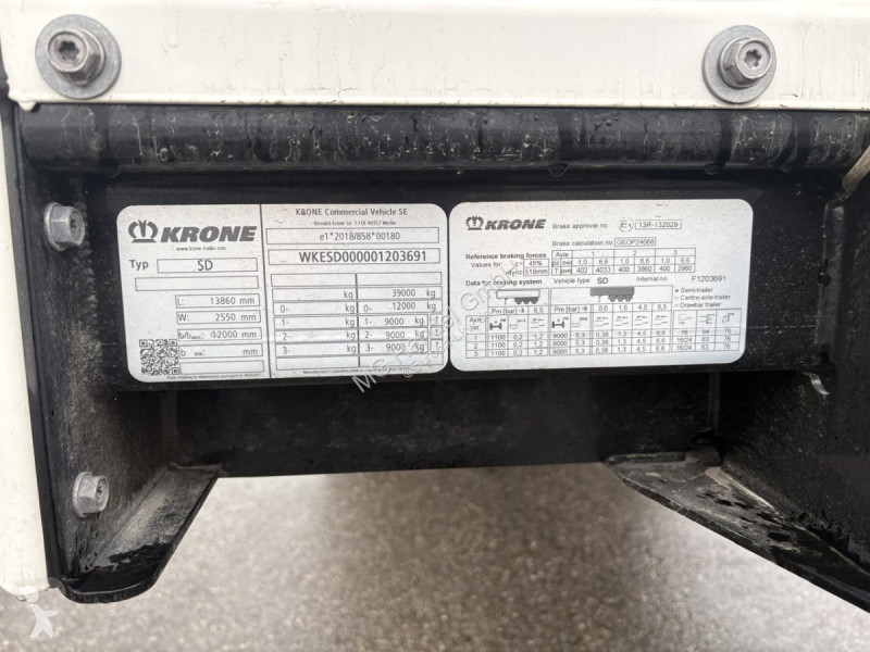 Krone SD Profi Liner, 1. u 3. Achse Lift,...