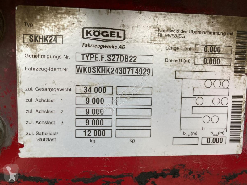 Semi remorque Kögel