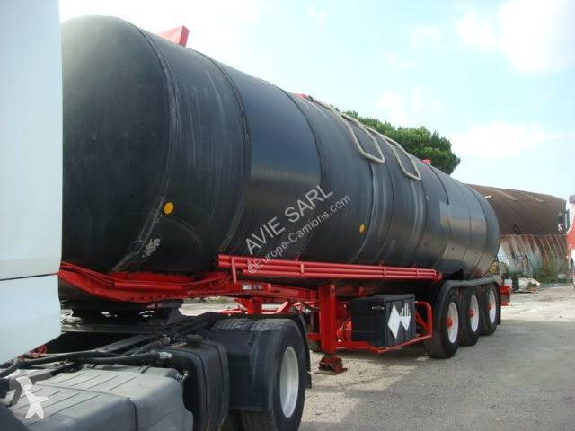 Semitrailer Trailor 33000L 3 ESSIEUX 1991