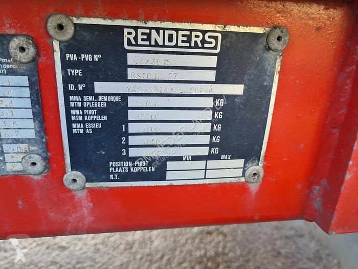 Semitrailer Renders RSCC 12-27 3 AXLE CONTAINER...