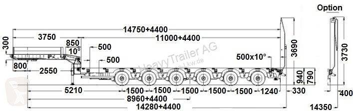 Semitrailer Faymonville 6-Achs-Tele-Semi mit...