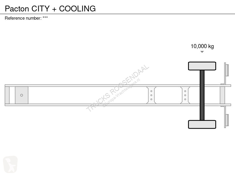 Semitrailer Pacton CITY + COOLING