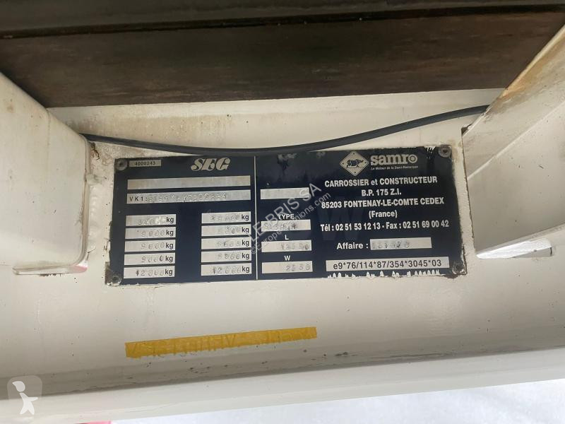 Semi remorque Samro PLATEAU 3 essieux ST39MH