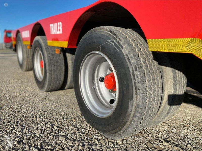 Semirimorchio  Gooseneck lowbed , axle lift