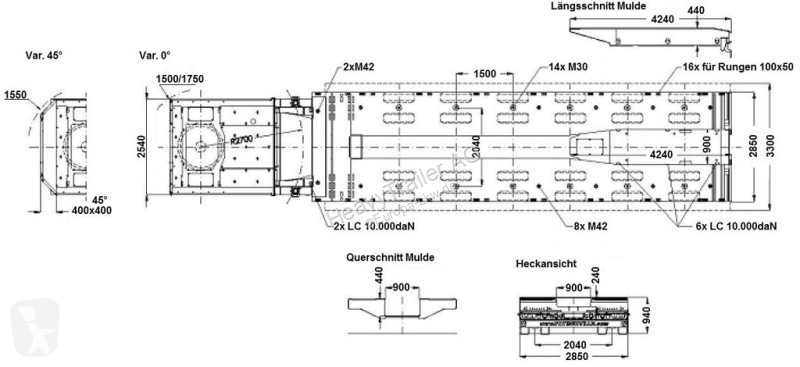 Semiremorca Faymonville 6-Achs-Tele-Semi mit...