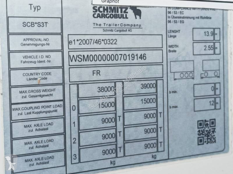 Sættevogn Schmitz Cargobull Tautliner Bachée 3...
