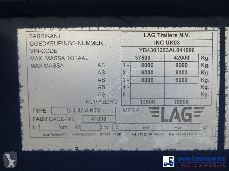 Semiremorca LAG Powder tank alu 58 m3 (tipping)