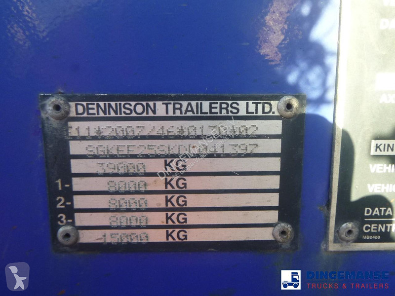 نصف مقطورة Dennison 3-axle container trailer...