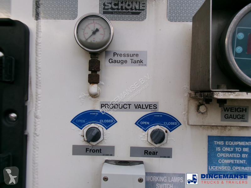 Semi reboque Feldbinder Powder tank alu 36 m3 /...