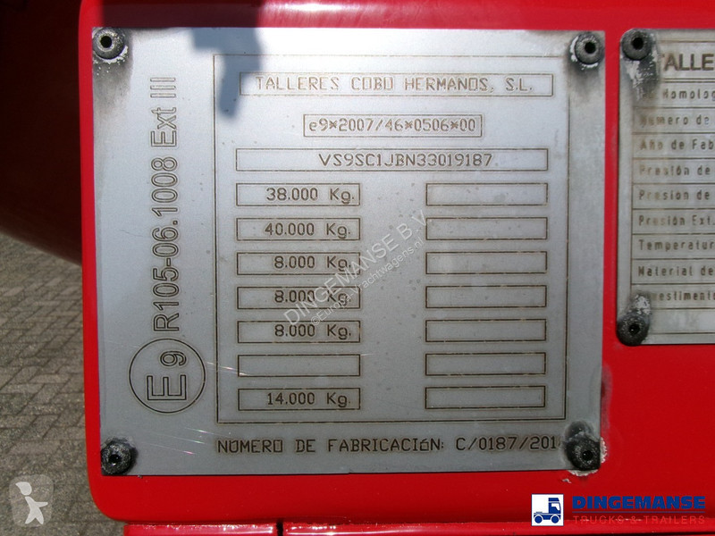 Semiremorca Cobo Bitumen tank inox 34 m3 / 1 comp
