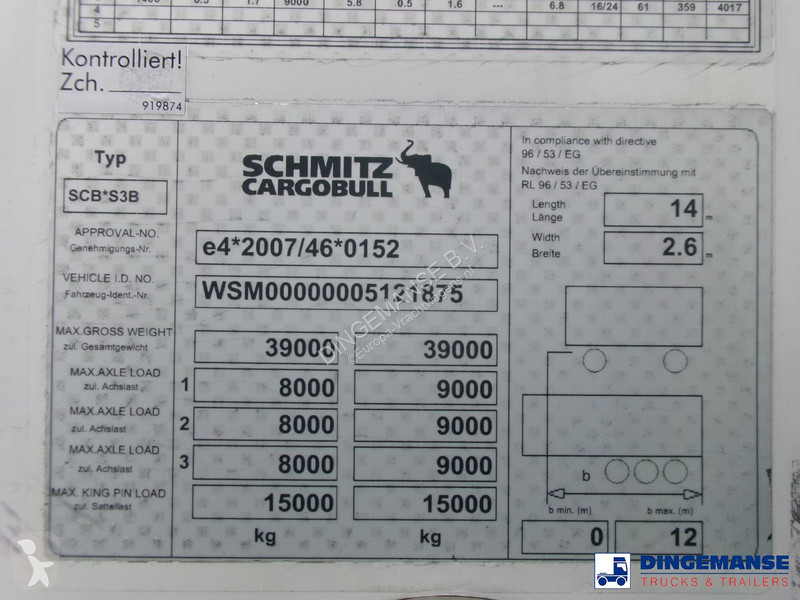 Semiremorca Schmitz Cargobull Frigo trailer +...