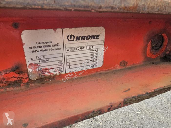 نصف مقطورة Krone sd |container chassis 40 ft |...