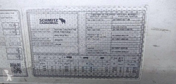 Semi remorque Schmitz Cargobull