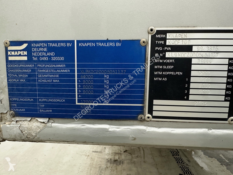 Semiremorca Knapen Walking Floor 92 cub