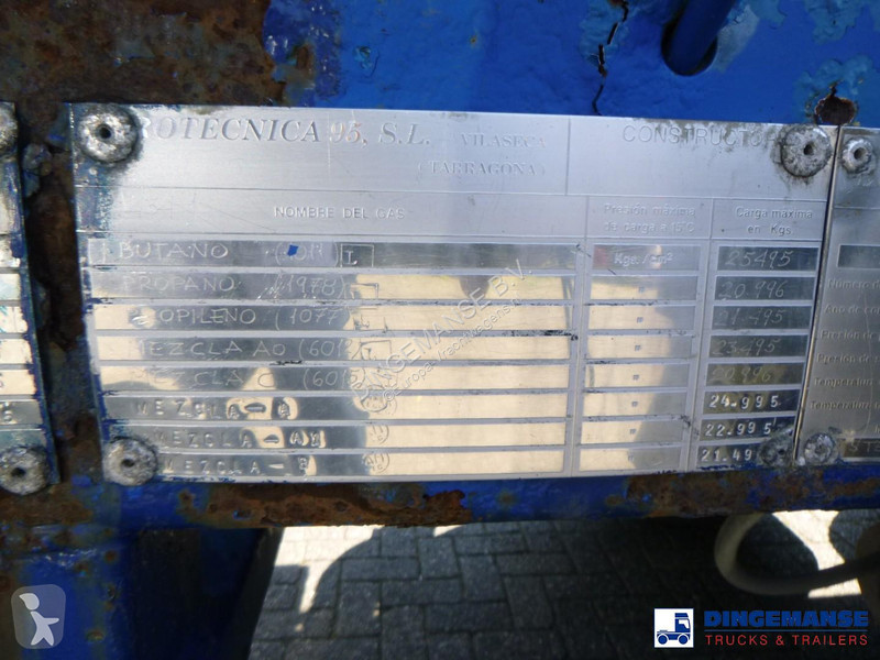 Semi remorque  Gas tank steel LPG 49.9 m3 / 1comp