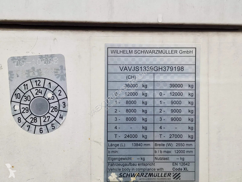 Semitrailer Schwarzmüller Tautliner 3 axle -...