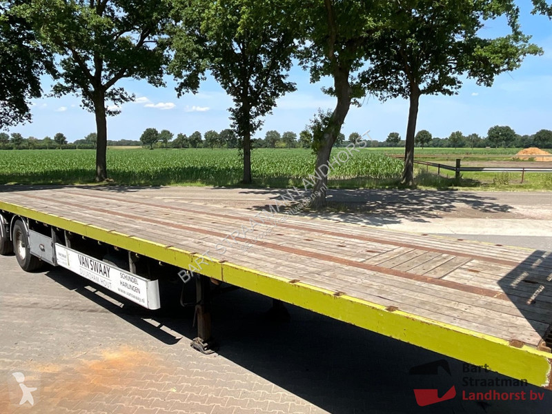 Oplegger Pacton THD 230 2 Assen vlakke trailer...