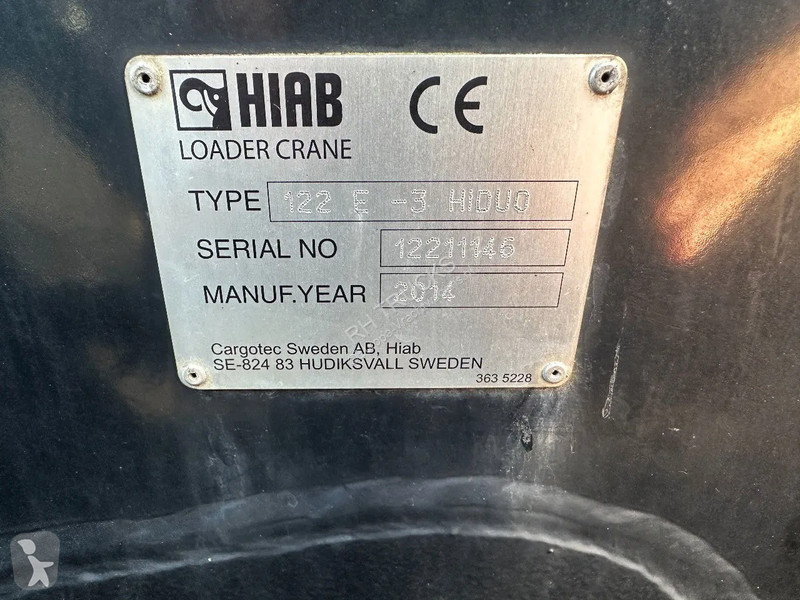 نصف مقطورة Fruehauf MET HIAB 122E-3 REMOTE...