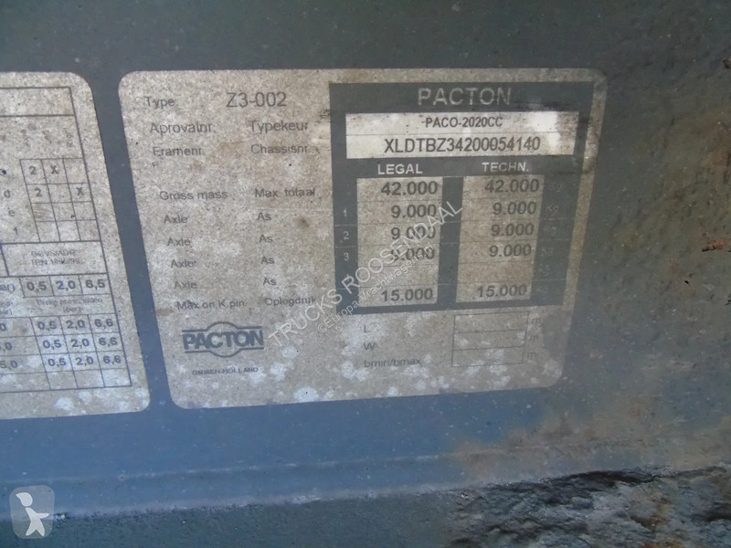 Semitrailer Pacton 3x SAF + carrier vector 1800...
