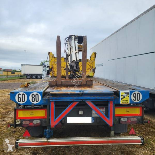 Semitrailer Kennis Plateau grue